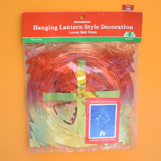 Vintage 1970s Foil Decorations - Lanterns - Woolworths