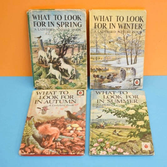 Vintage 1960s Ladybird Books - What to Look For In Spring / Summer /Autumn / Winter by Pineapple Retro