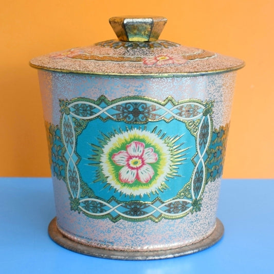 Vintage 1960s Baret Ware Tin - Spring Rose