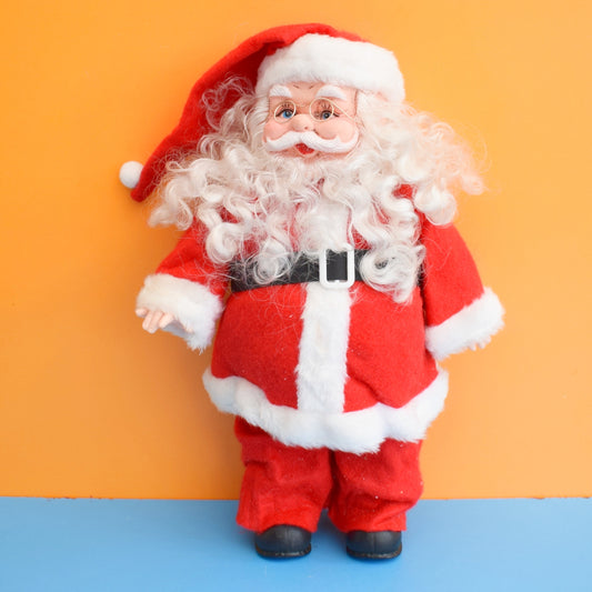 Vintage 1980s Plastic Santa / Father Christmas Figure