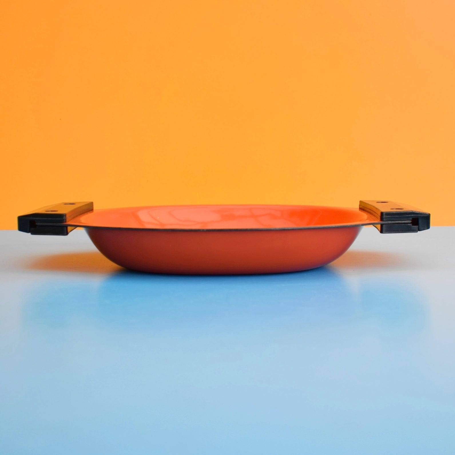 Vintage 1970s Enamel Dish - Galloping Gourmet - Cathrineholm of Norway - Orange by Vintage