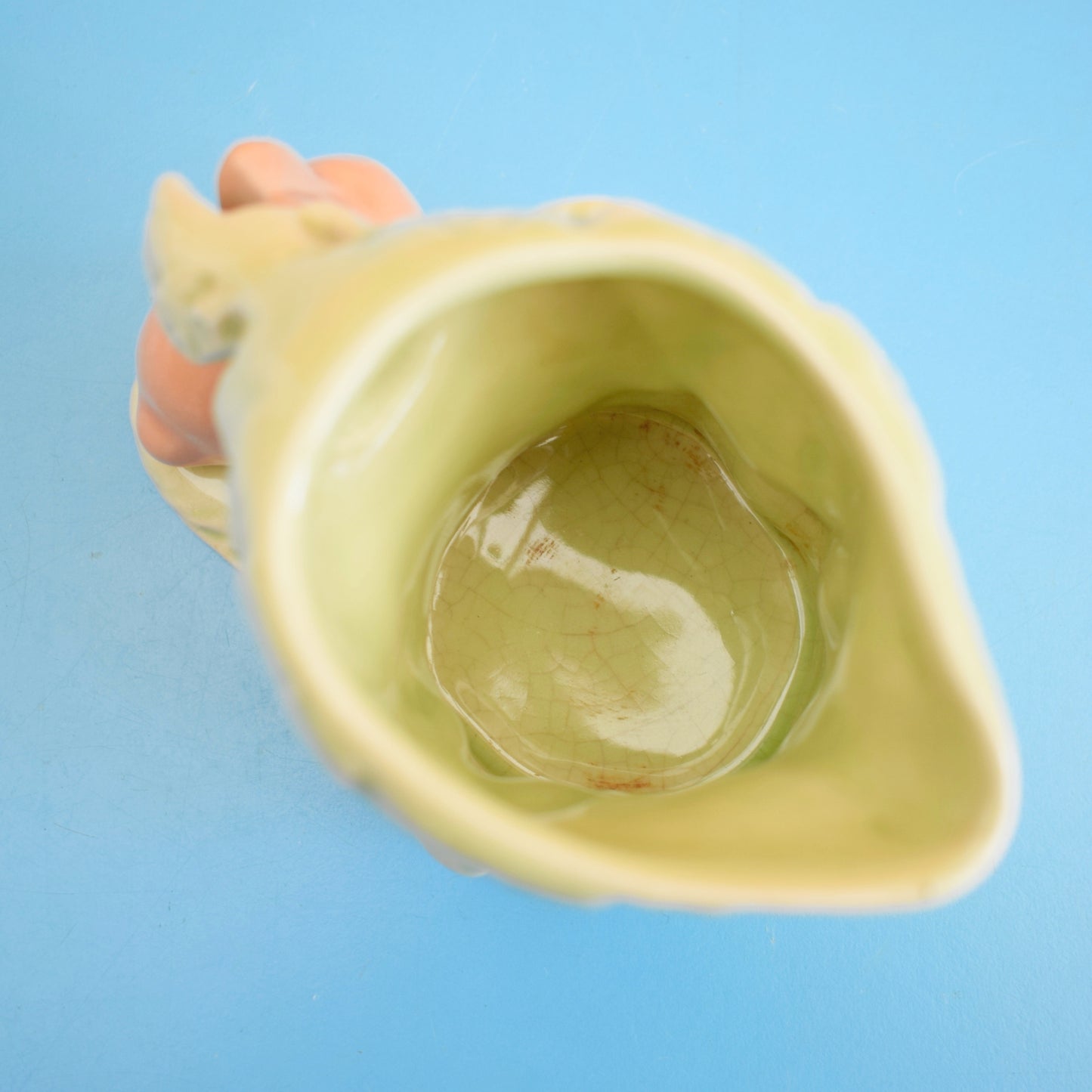 Vintage 1950s Ceramic Bunny - Hornsea - Green Jug by pineapple retro