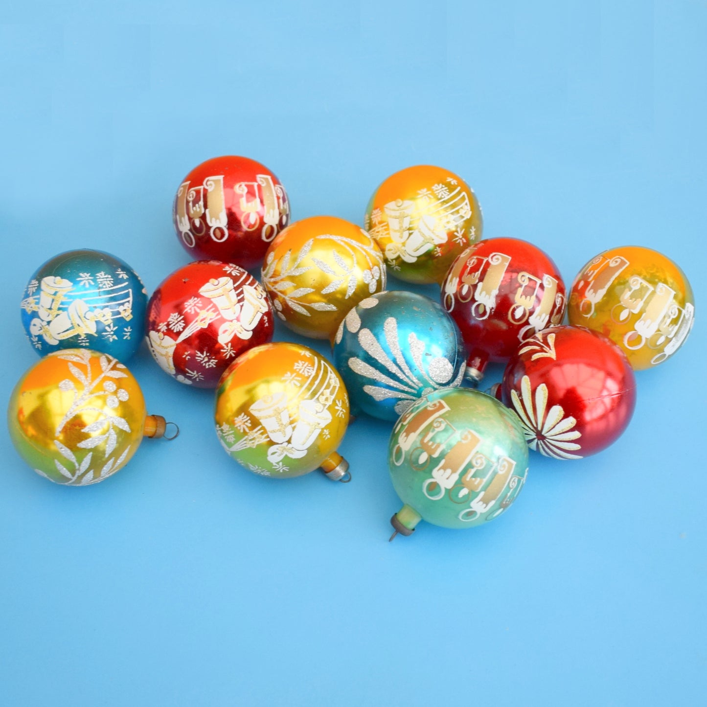 Vintage 1960s Plastic Christmas Decs - Medium