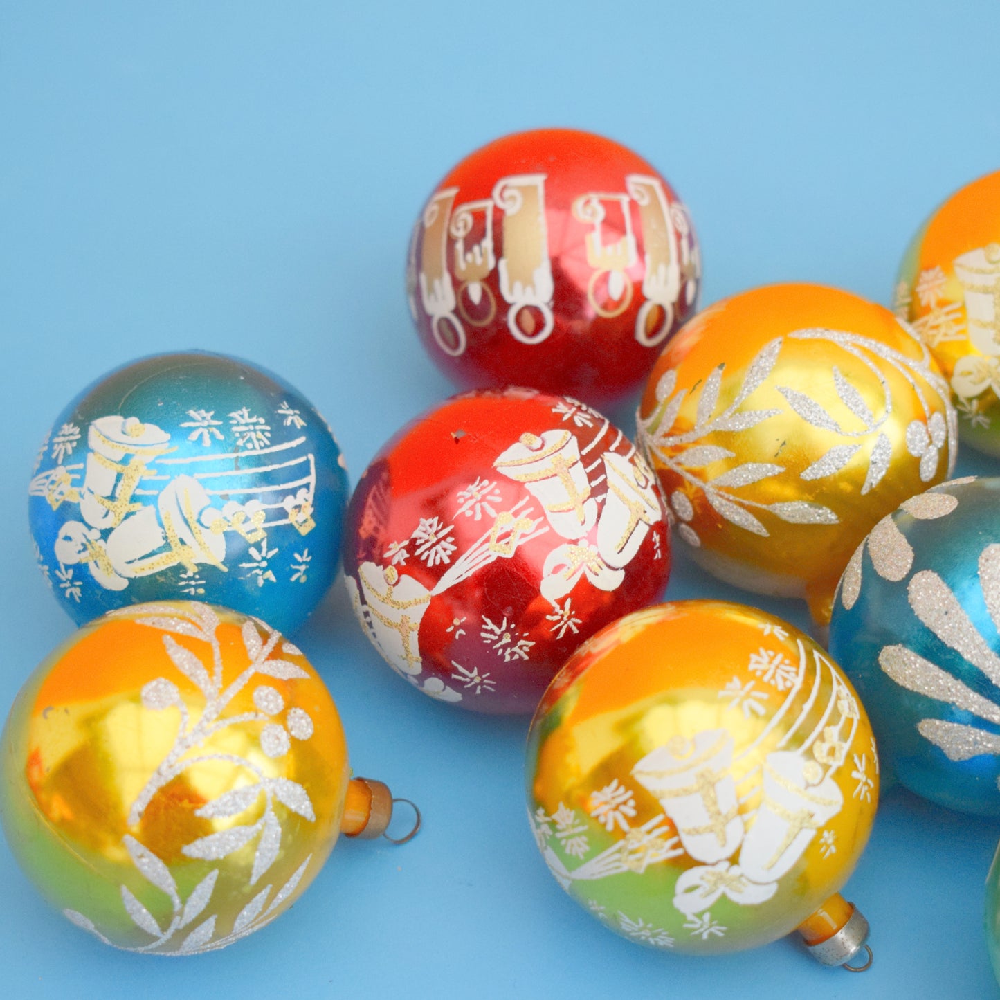 Vintage 1960s Plastic Christmas Decs - Medium