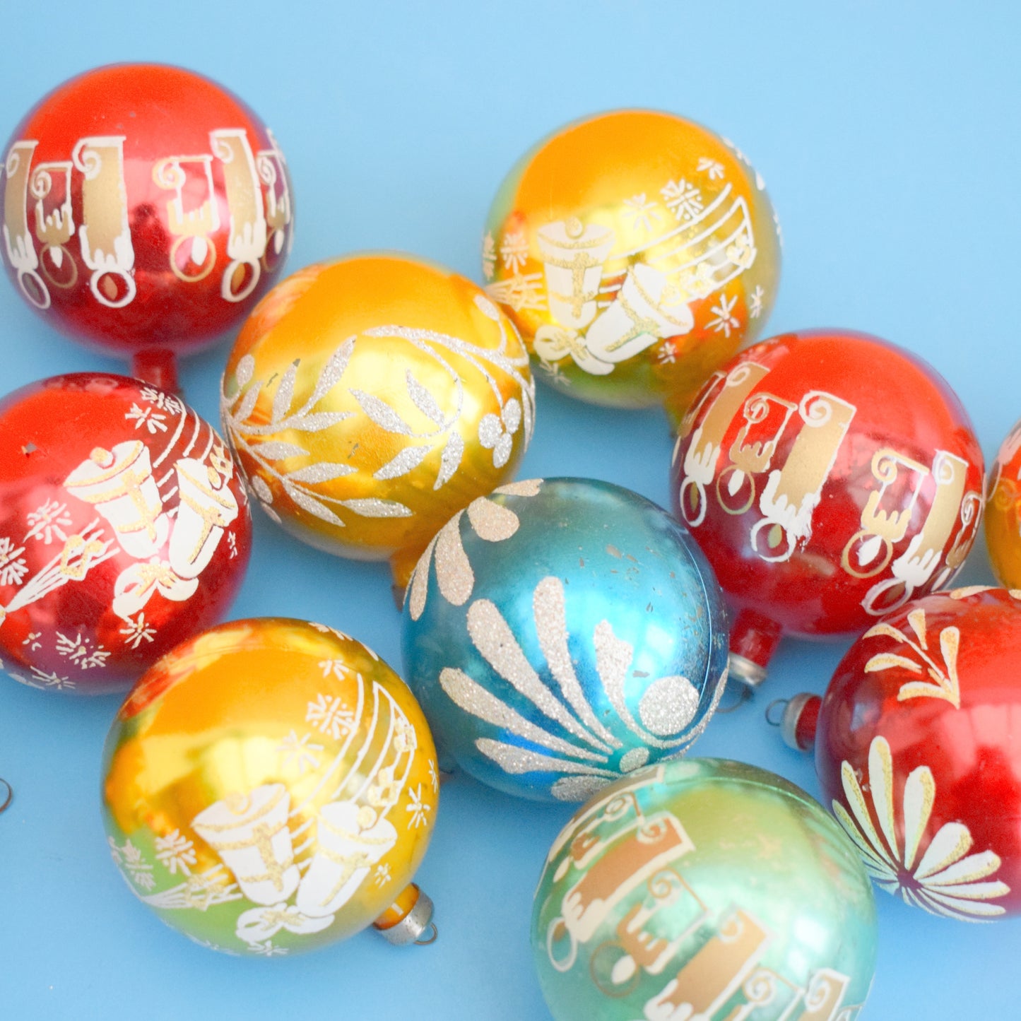 Vintage 1960s Plastic Christmas Decs - Medium