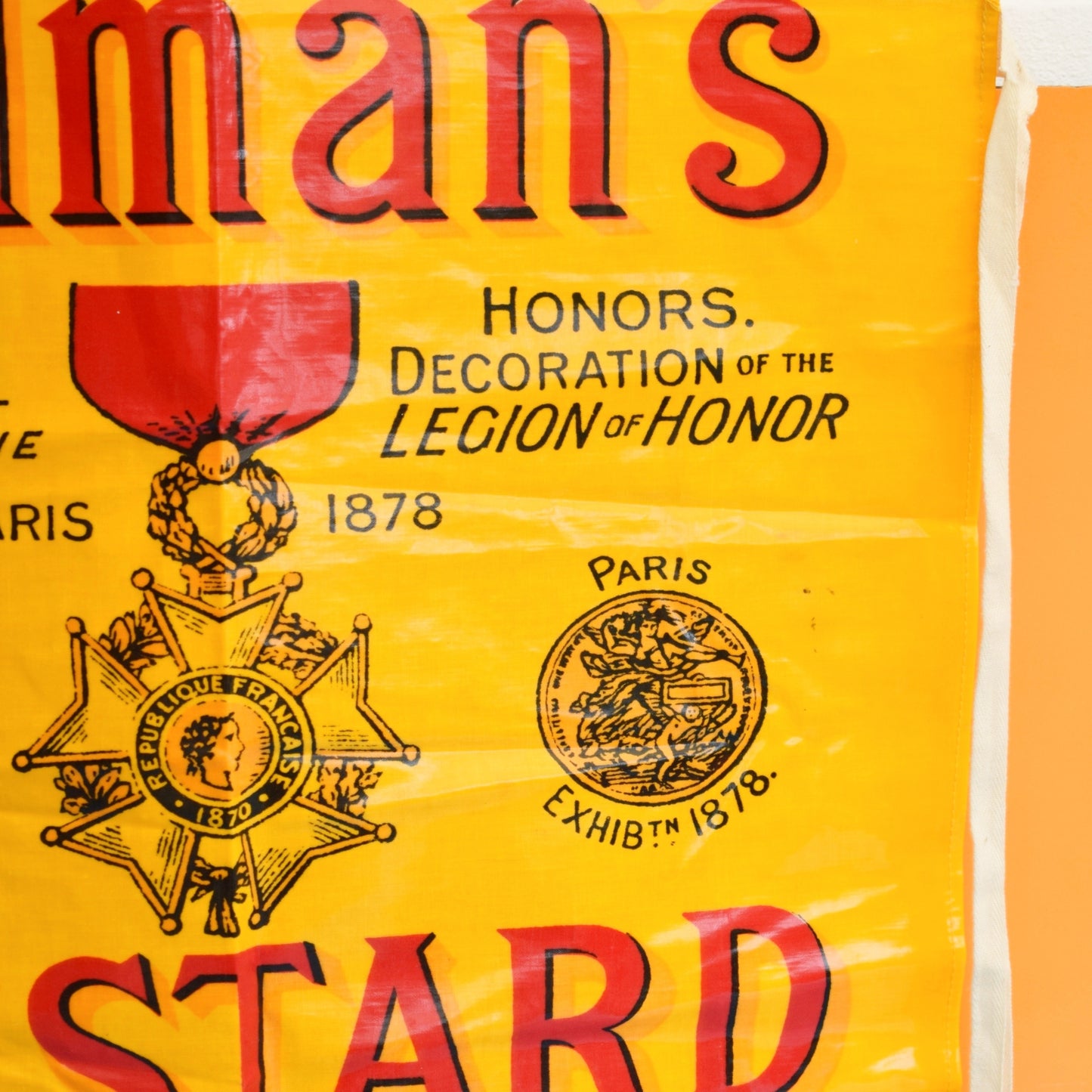 Vintage 1980s Full Apron - PVC -Colman's Mustard