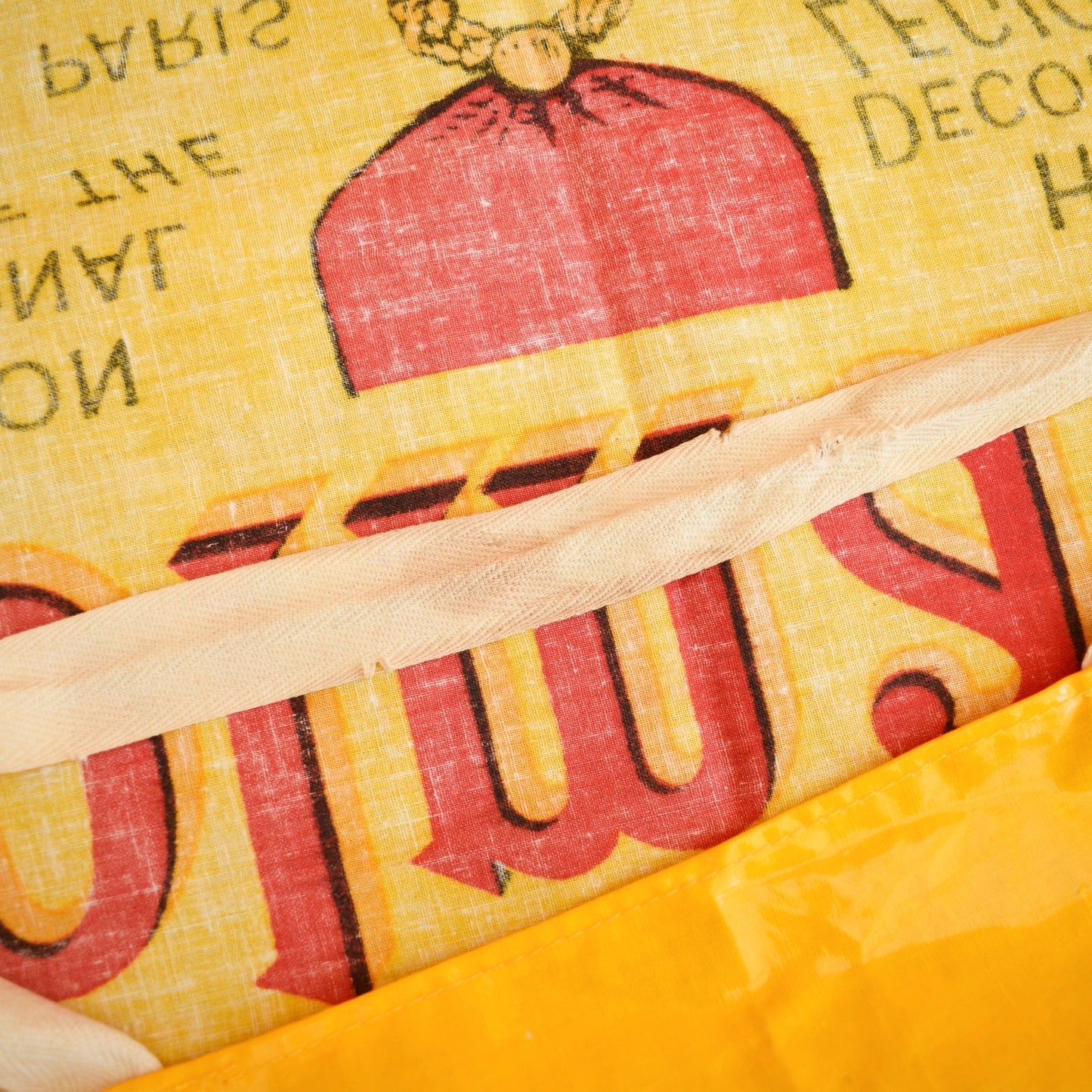 Vintage 1980s Full Apron - PVC -Colman's Mustard