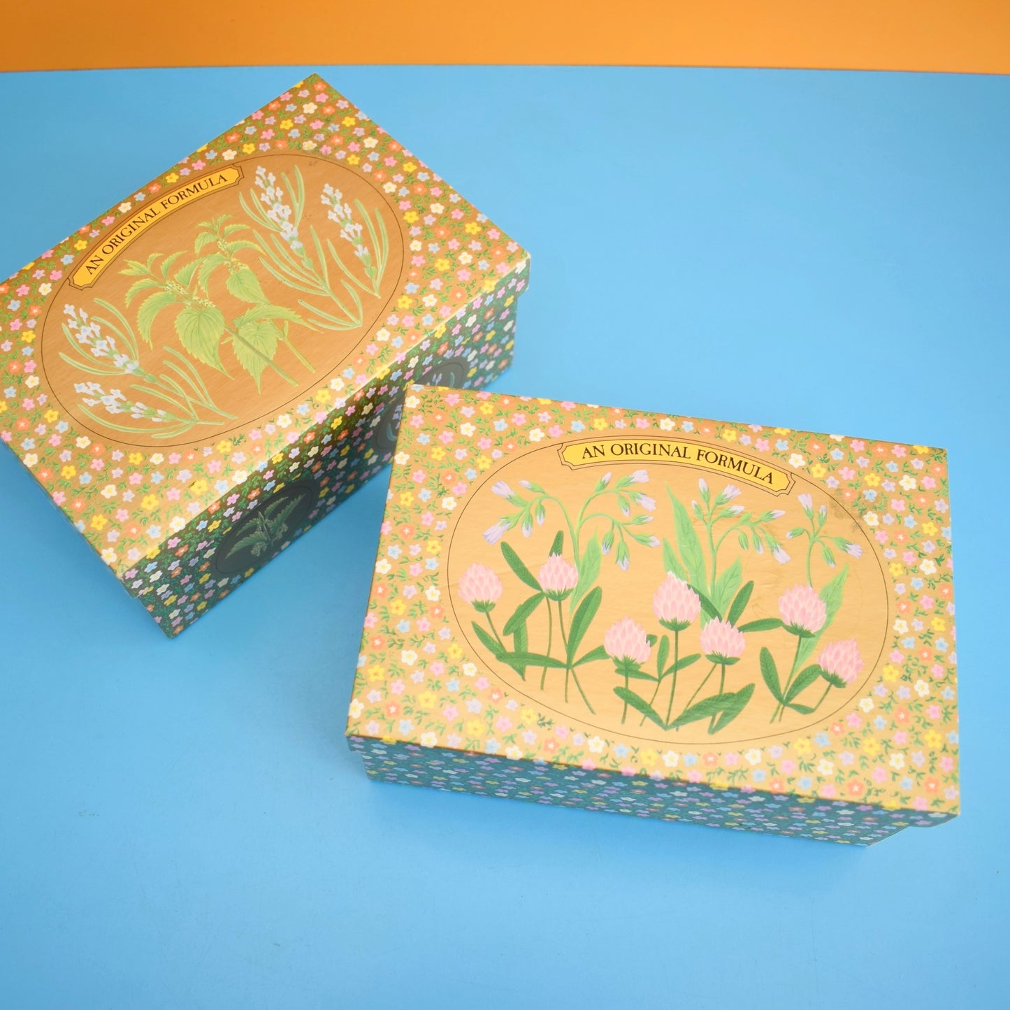 Vintage 1960s Glass Christmas Baubles In Pretty Floral Boxes by Pineapple Retro