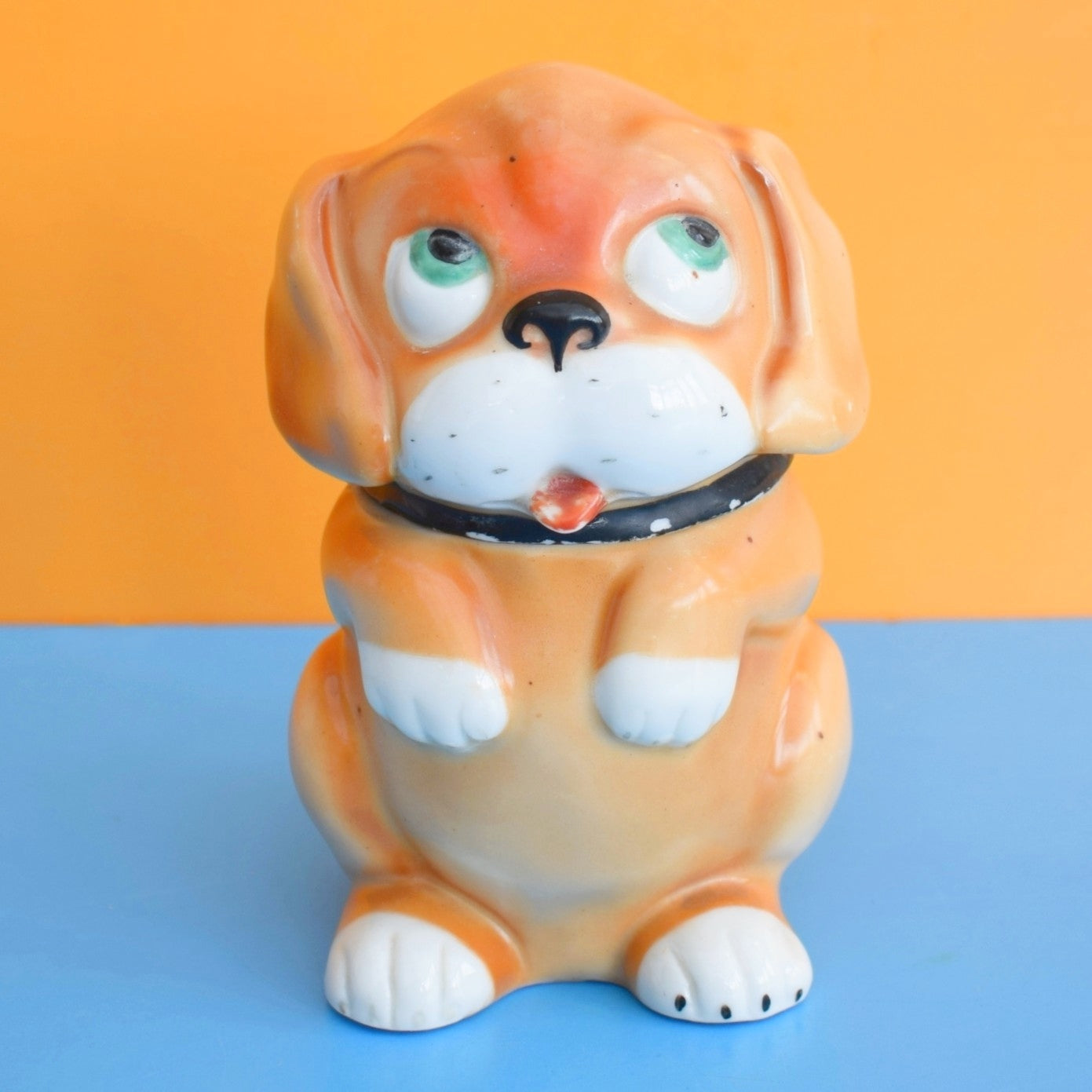 Vintage 1930s Ceramic Dinkie Dog Jar - Chloe Preston