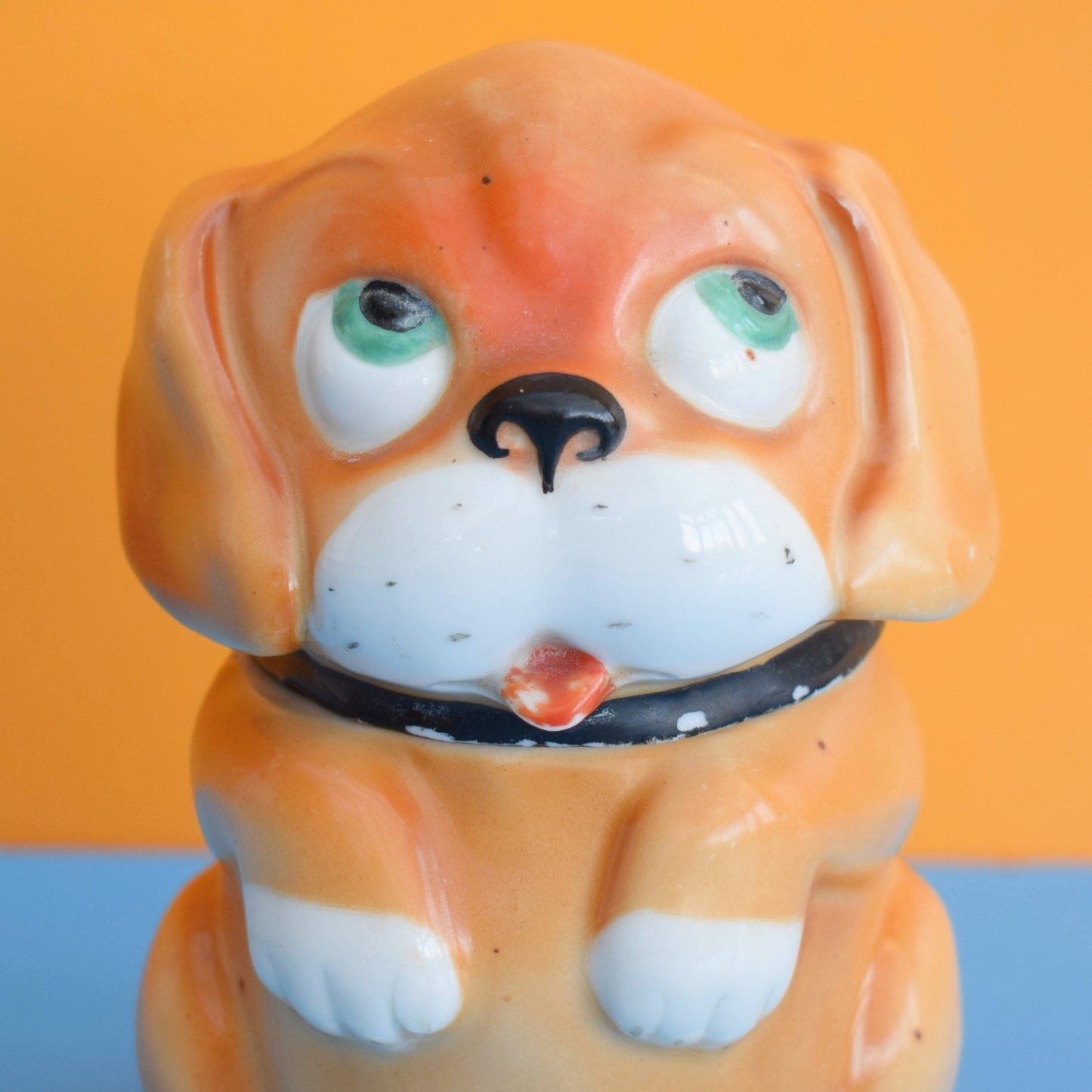 Vintage 1930s Ceramic Dinkie Dog Jar - Chloe Preston