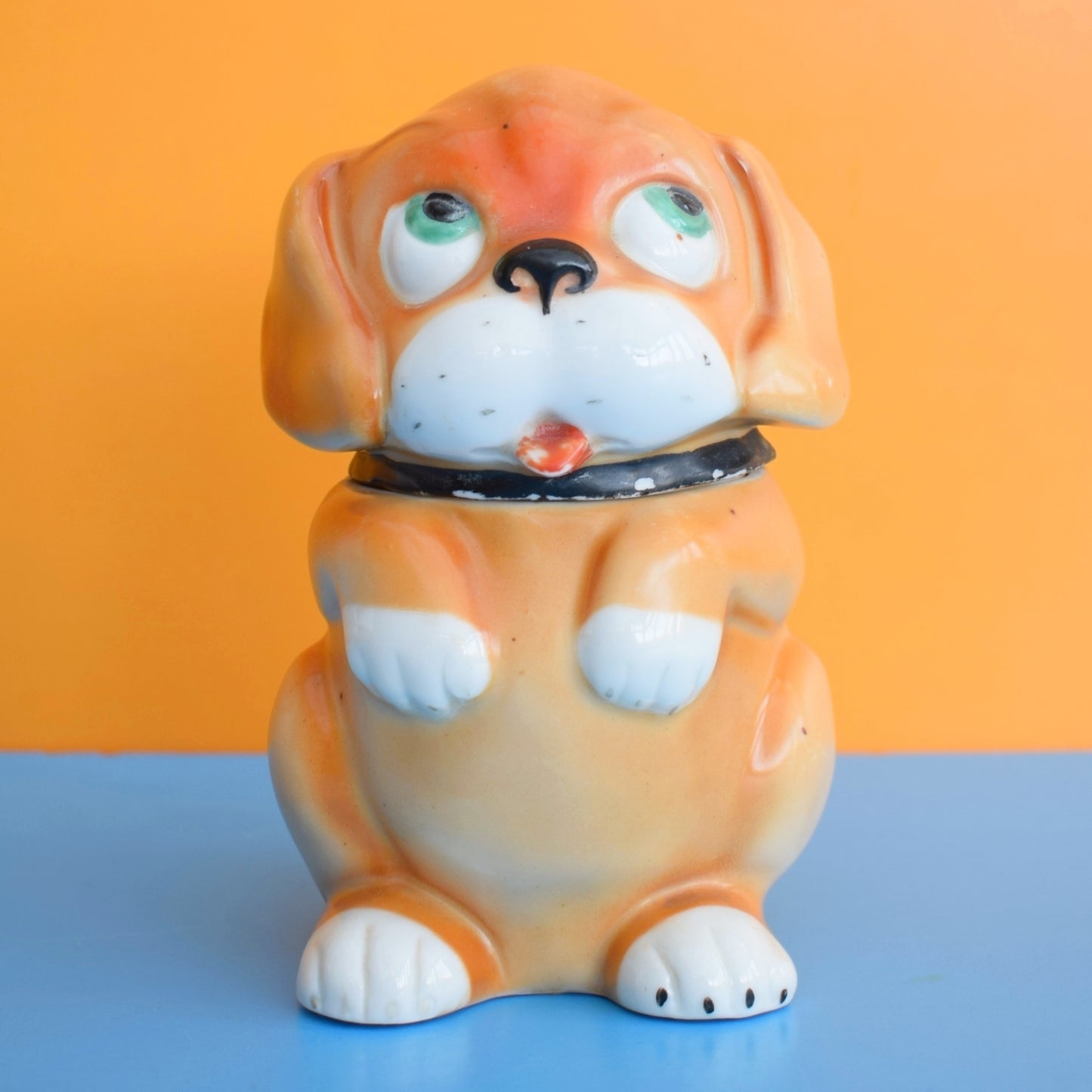 Vintage 1930s Ceramic Dinkie Dog Jar - Chloe Preston