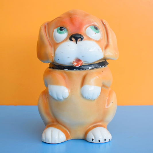 Vintage 1930s Ceramic Dinkie Dog Jar - Chloe Preston