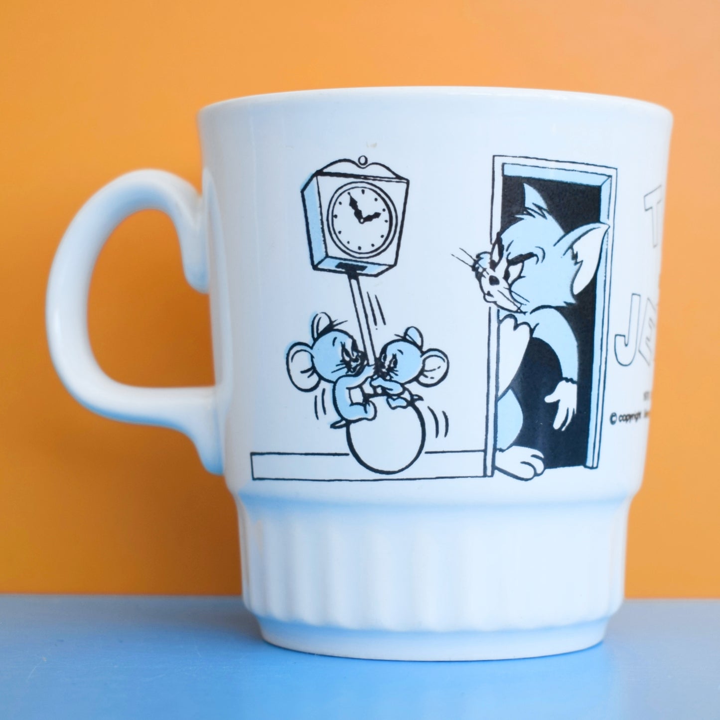 Vintage 1980s Kids Ceramic Mug With Easter Egg - Great Gift - Tom & Jerry by Vintage