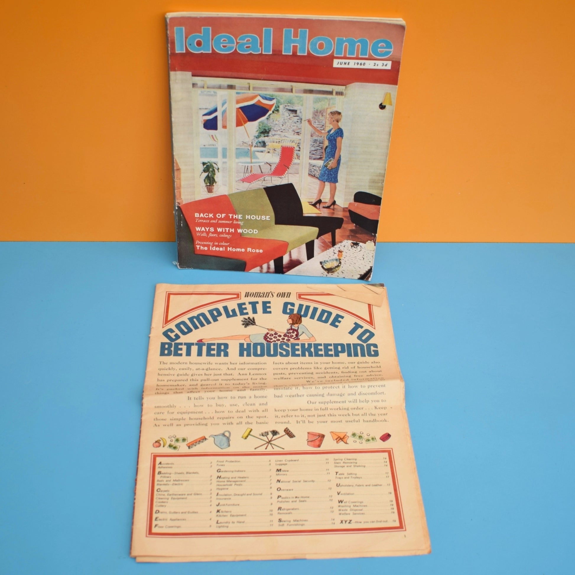 Vintage 1960s Ideal Home / Woman Own Supplement / Magazines by Pineapple Retro