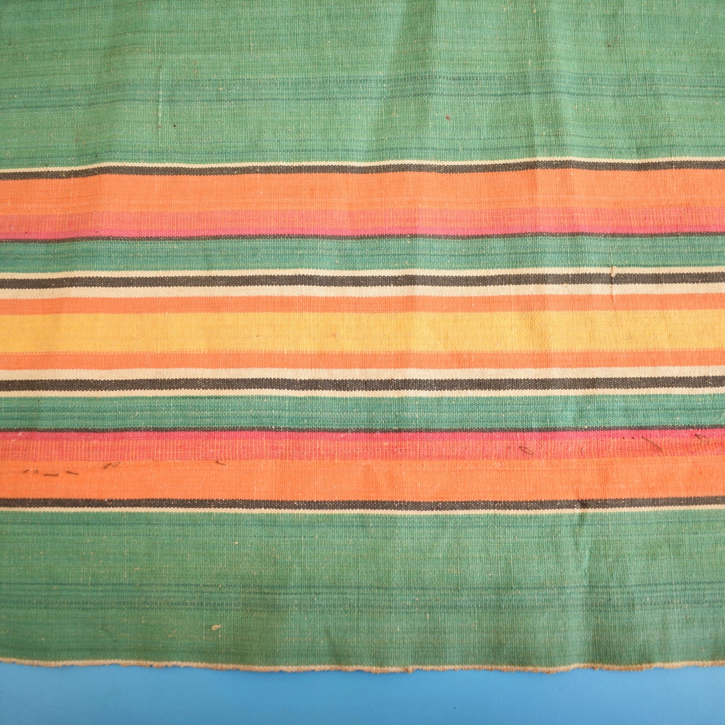 Vintage 1950s Deckchair Canvas / Beach Curtains / Craft - Stripes by Vintage
