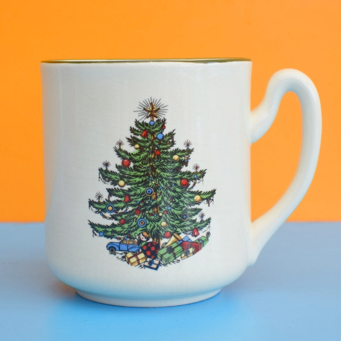 Vintage 1980s Christmas Tree Mug - Cuthbertson by Pineapple Retro