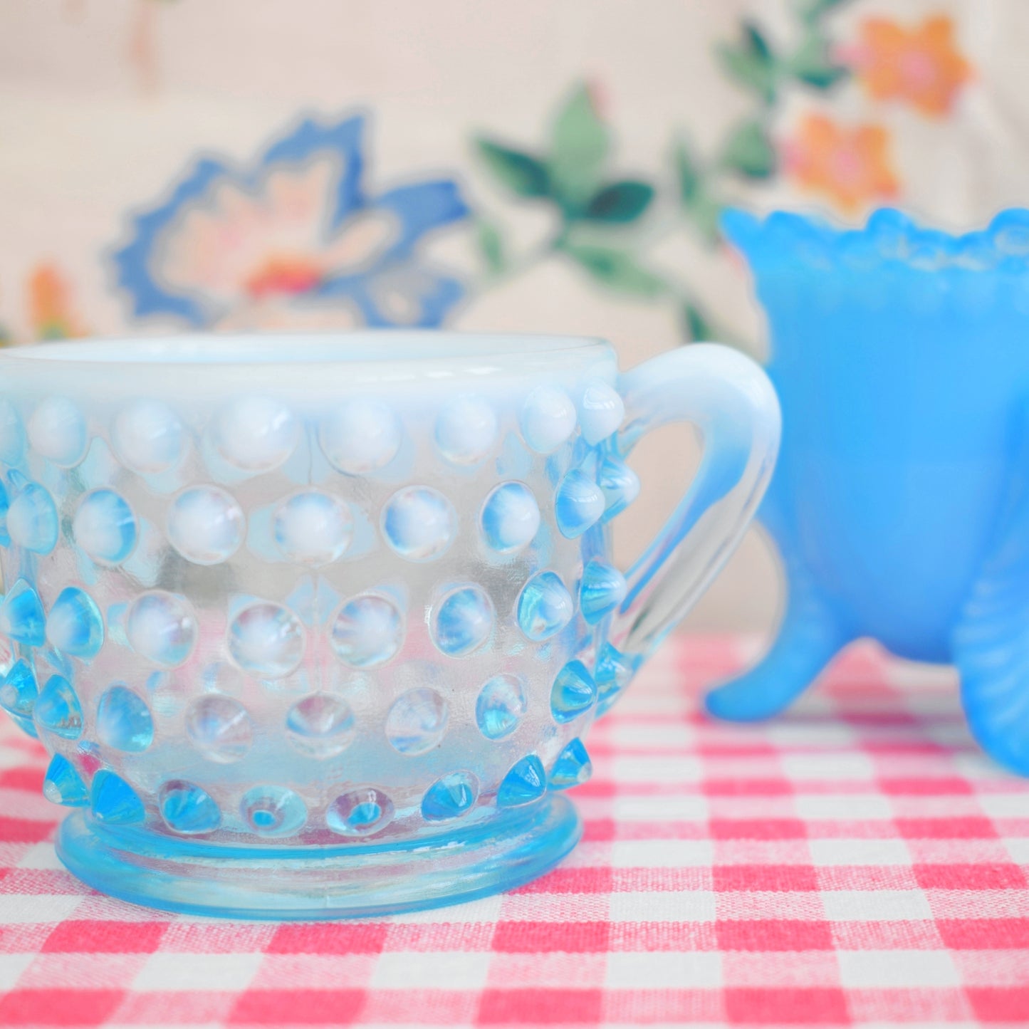 Vintage Small Glass Pieces - Blue - Fenton/ Degenhart / Davidson / French by Vintage