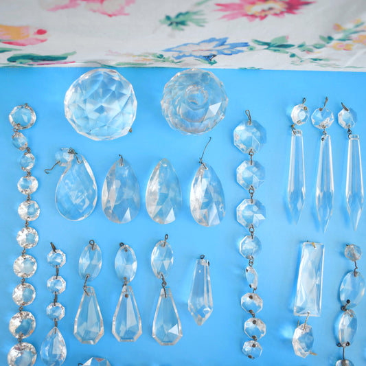 Vintage Glass/ Crystal Chandelier Drops - Sun Catchers / Craft