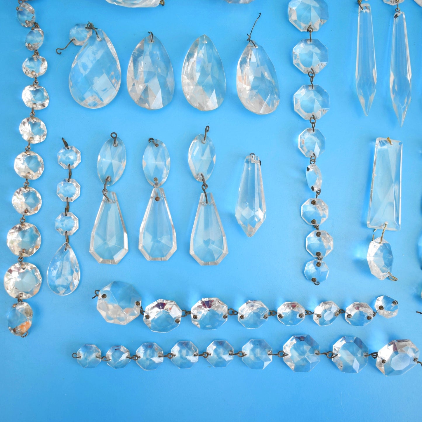 Vintage Glass/ Crystal Chandelier Drops - Sun Catchers / Craft