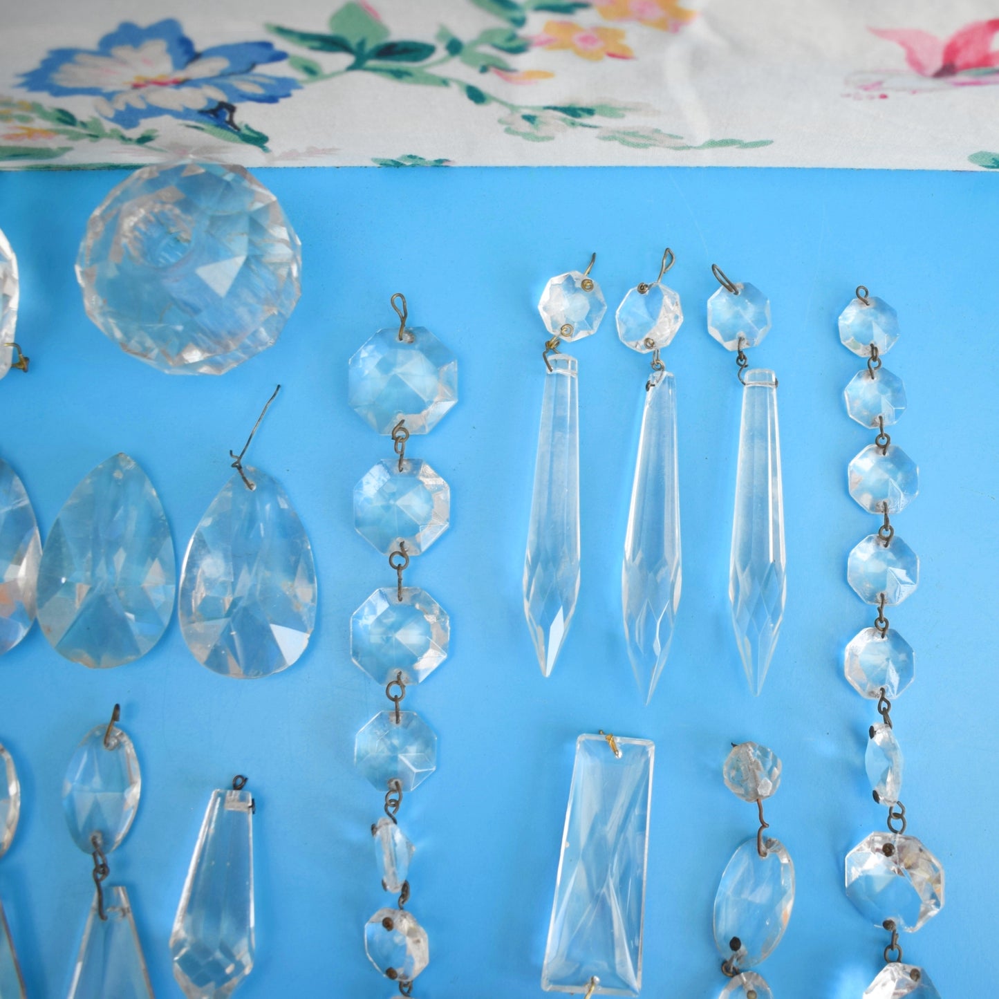 Vintage Glass/ Crystal Chandelier Drops - Sun Catchers / Craft
