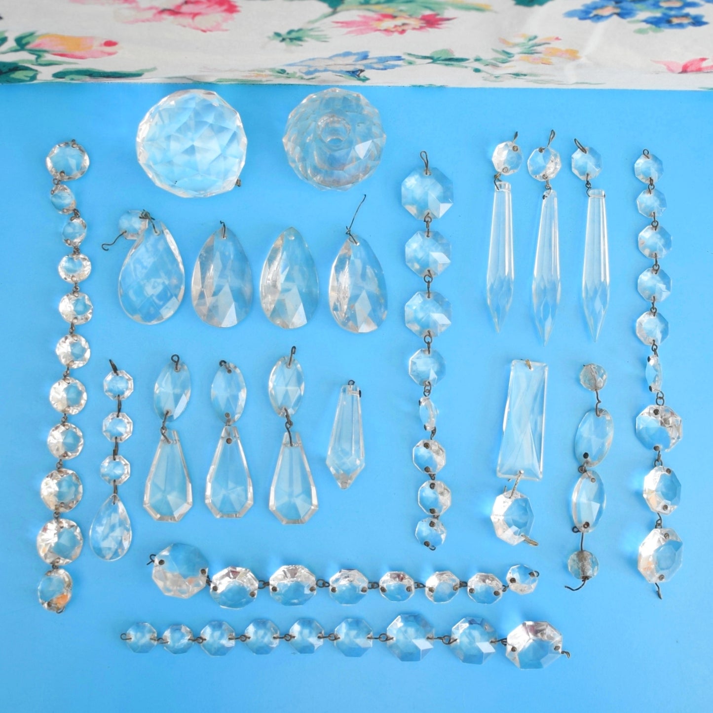 Vintage Glass/ Crystal Chandelier Drops - Sun Catchers / Craft