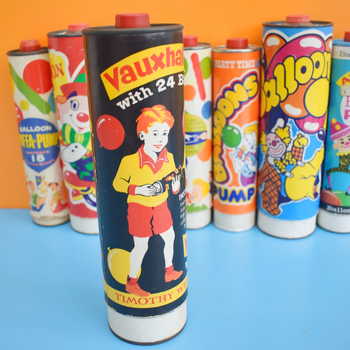 Vintage 1970s Balloon Pumps - Great Graphics