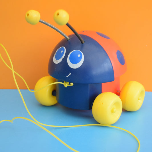 Vintage 1980s Pull Along Ladybird- Fisher Price