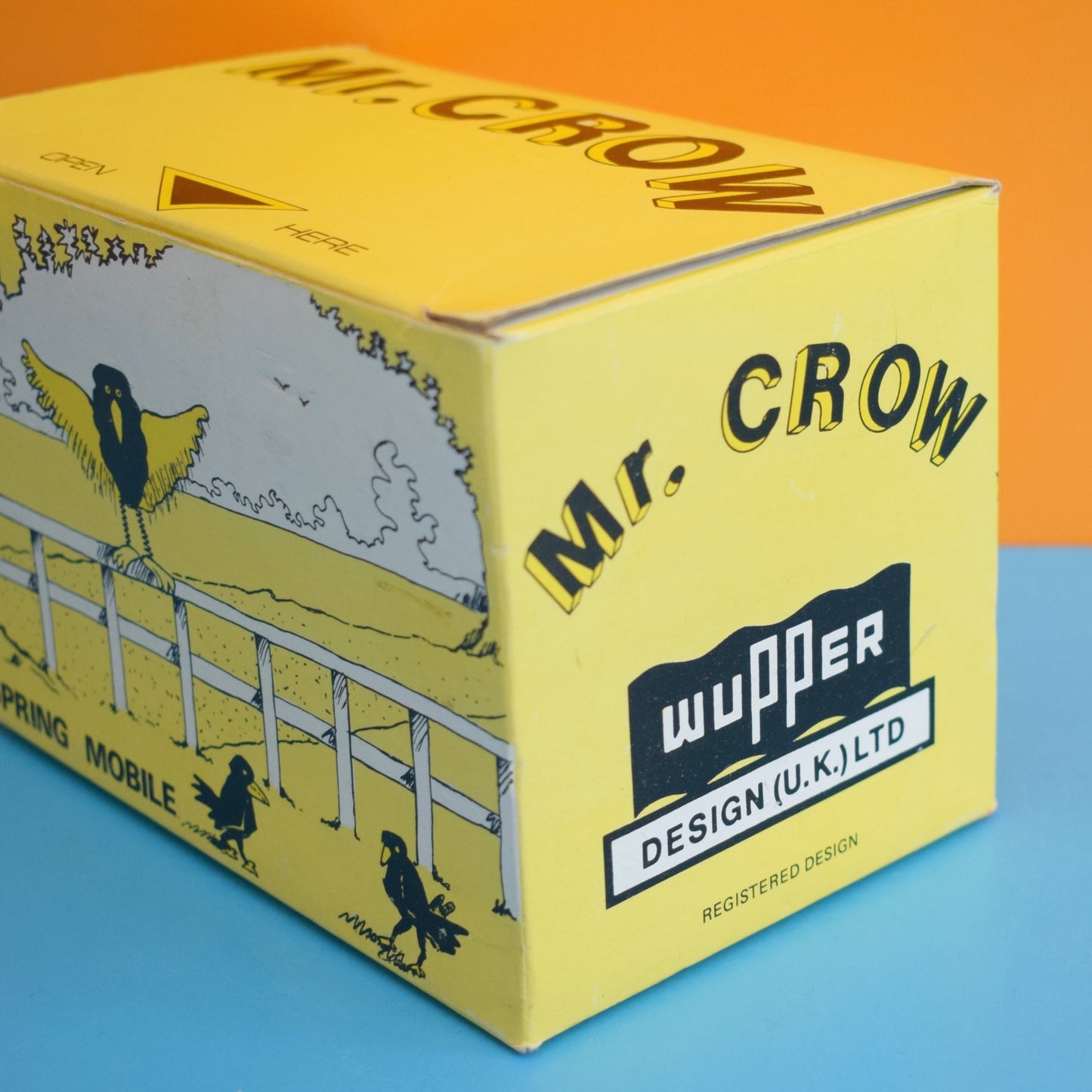 Vintage 1960s Mr Crow Spring Mobile - Wupper- Boxed