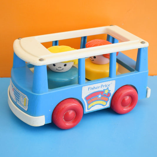 Vintage 1990s Fisher Price Mini Bus - Thelma & Louise