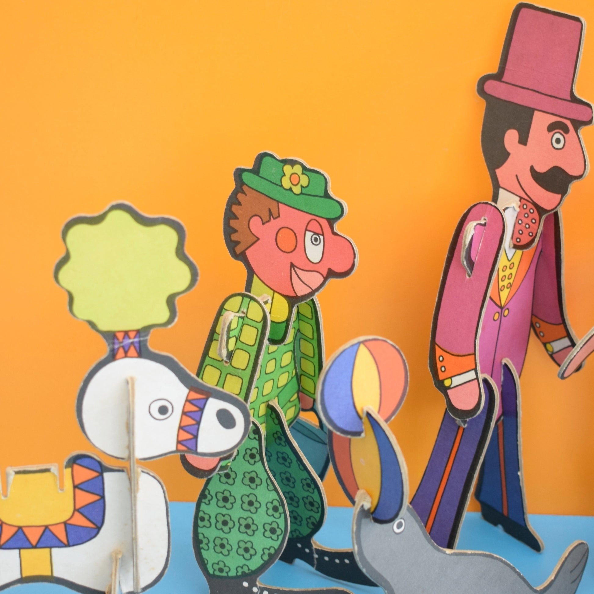 Vintage 1970s Jigbits 3D Cardboard Jigsaw Puzzle - Kiddicraft by Pineapple Retro