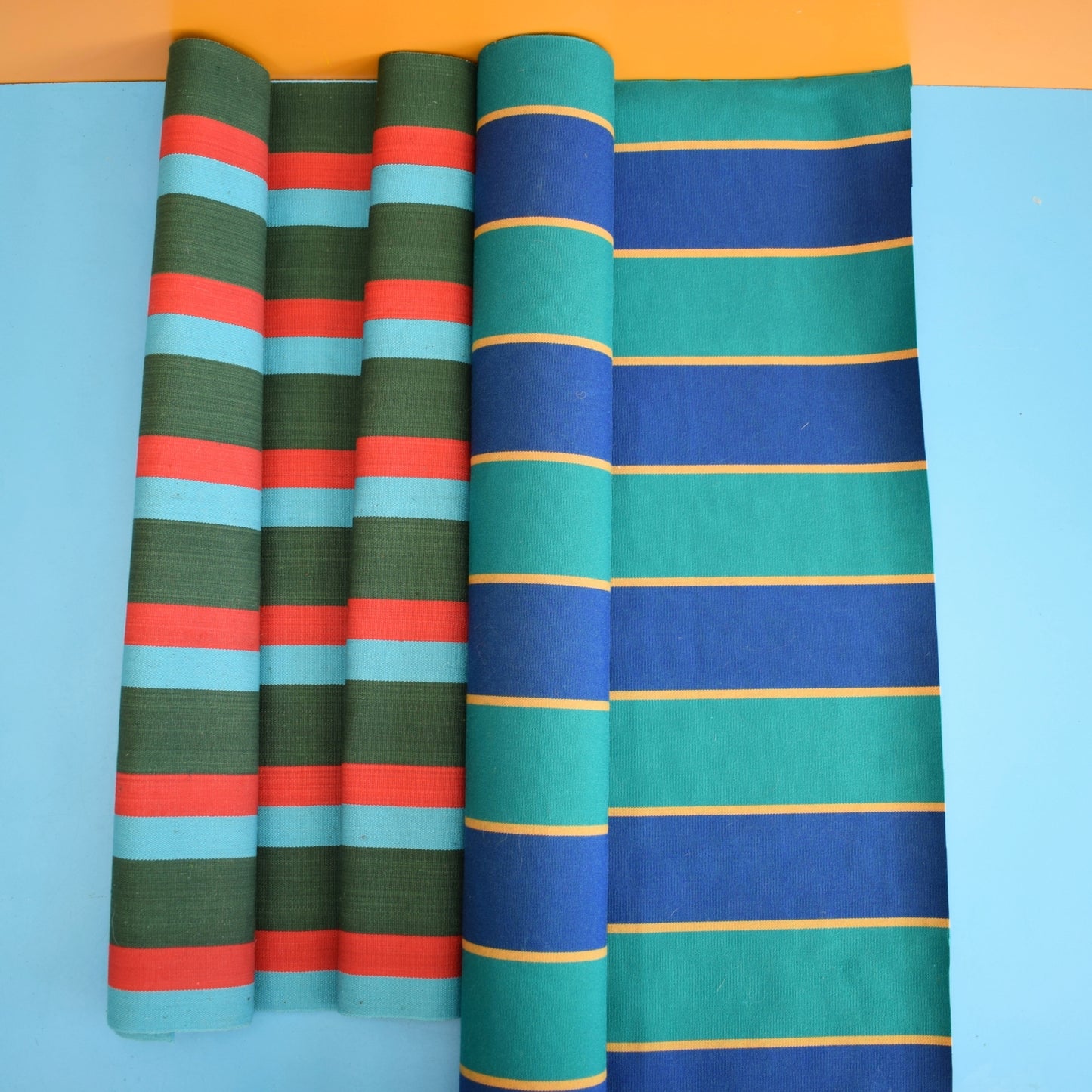Vintage 1970s Replacement Deckchair Canvas - Stripes
