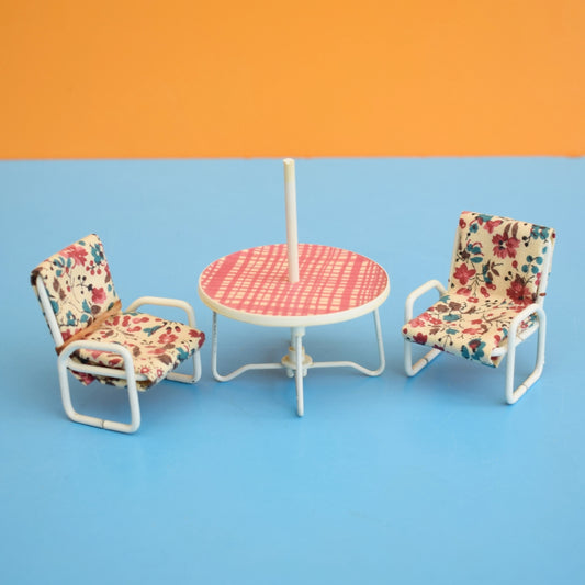 Vintage 1960s Lundby Patio Set by Pineapple Retro