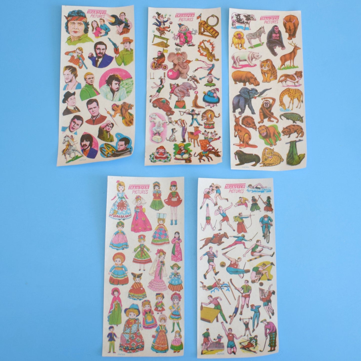 Vintage 1960s Kitsch Transfers - Various