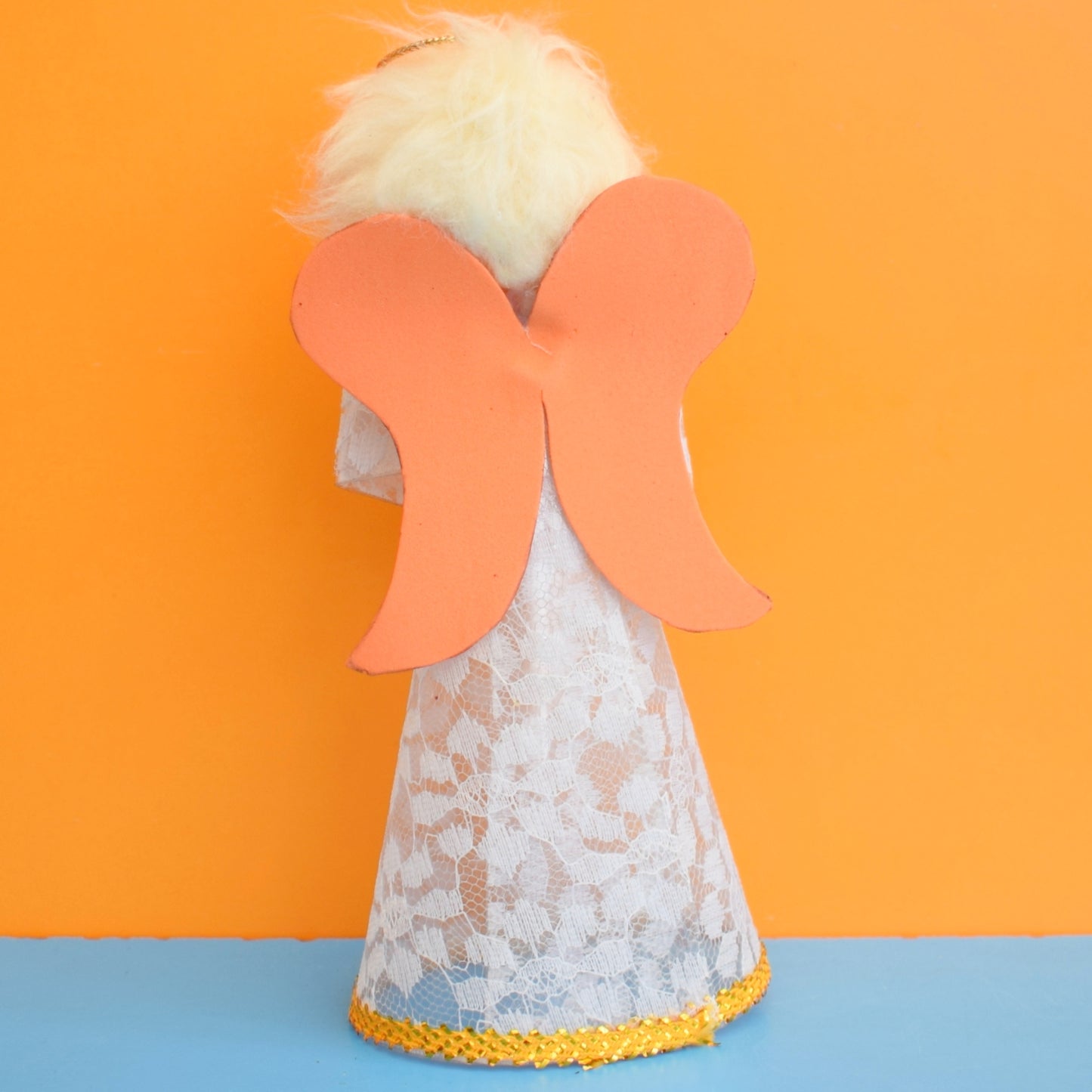 Vintage 1970s Kitsch Angel / Fairy Figure - Glittery