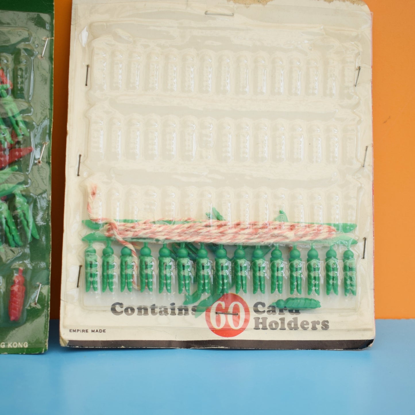 Vintage 1970s Christmas Card Hangers / Pegs - Craft Use ?