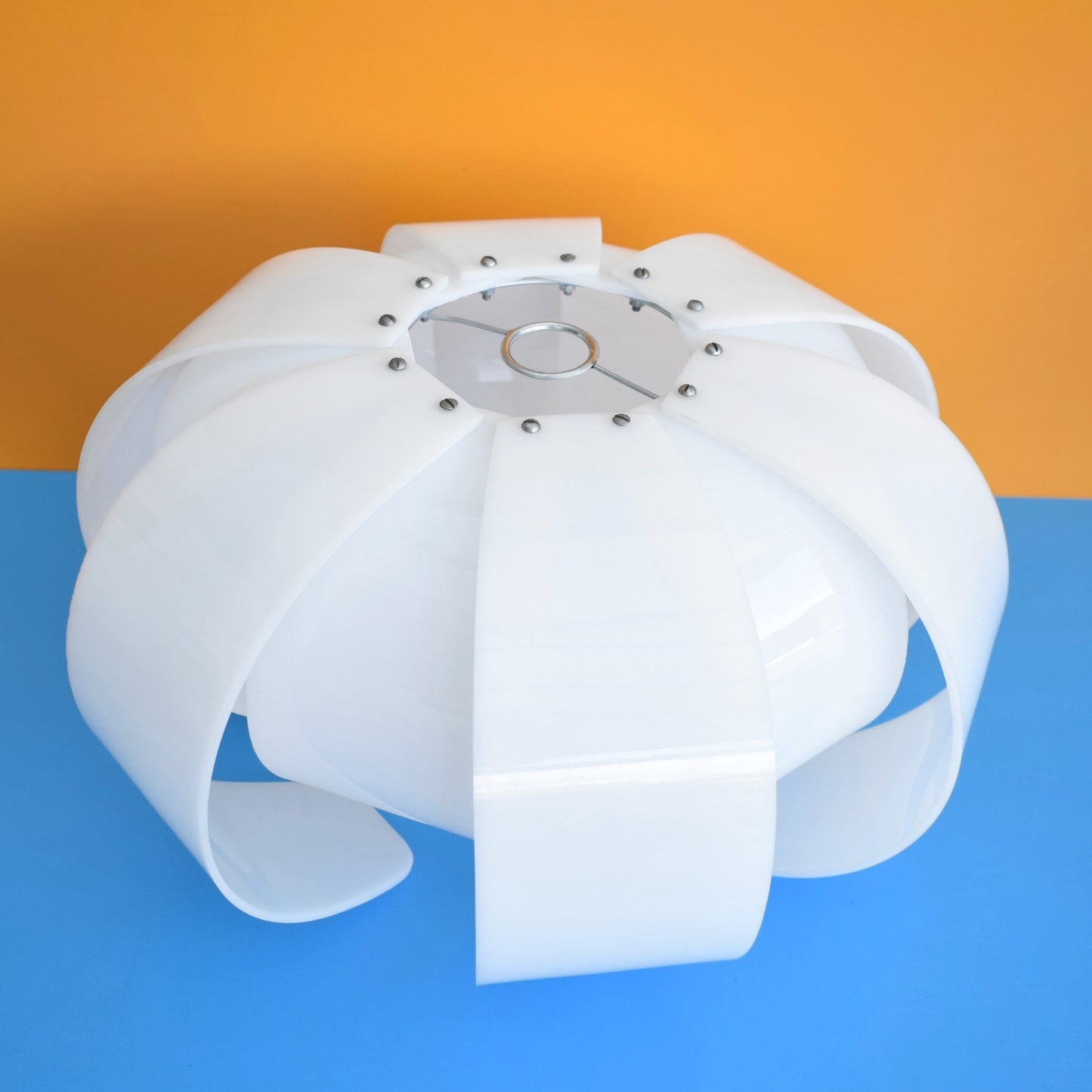 Vintage 1960s Perspex Lotus Light Shades - White (3 Available)