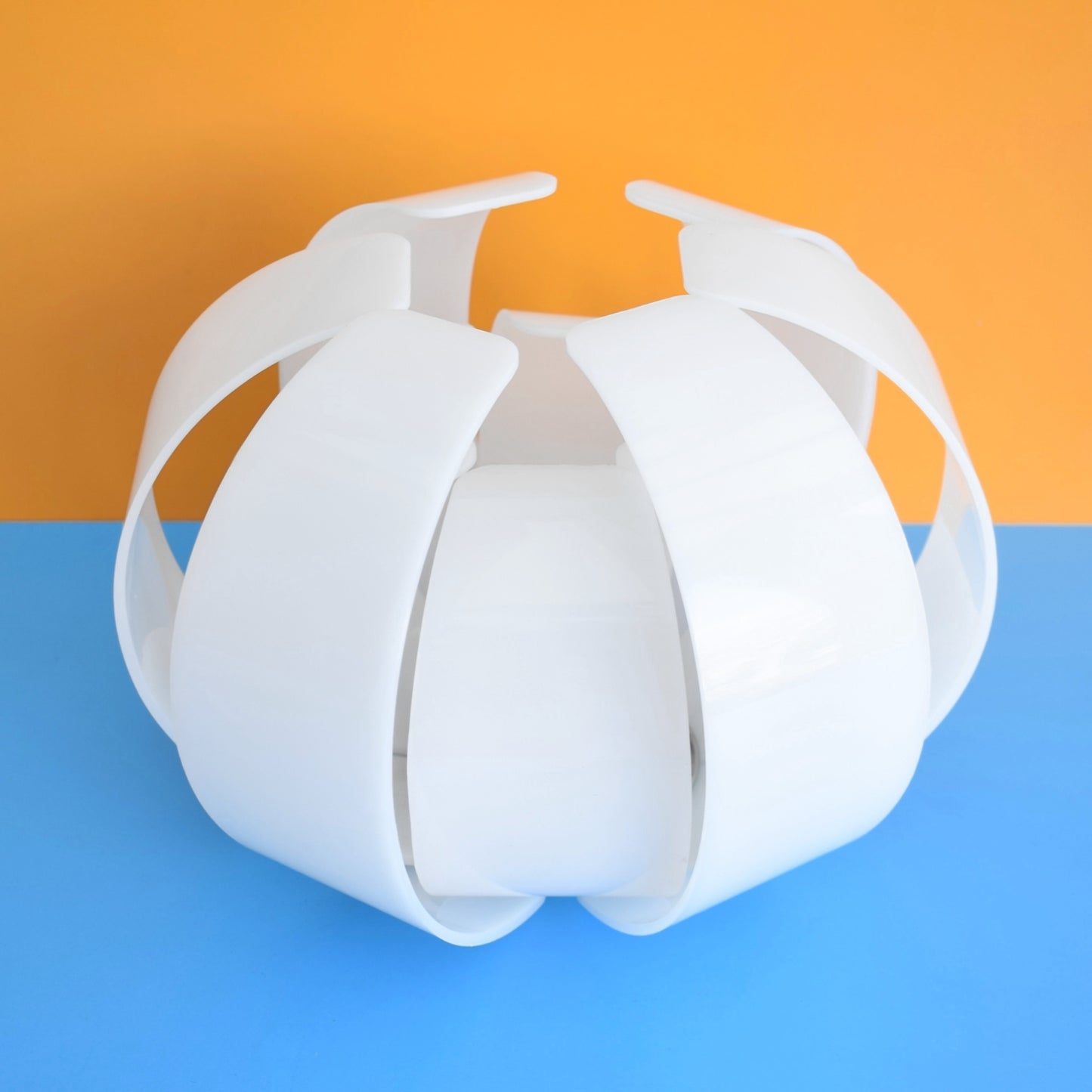 Vintage 1960s Perspex Lotus Light Shades - White (3 Available)