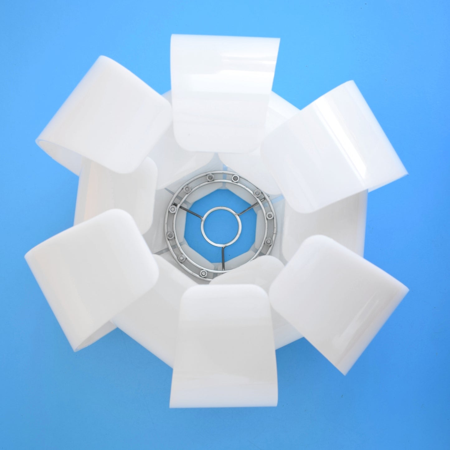 Vintage 1960s Perspex Lotus Light Shades - White (3 Available)
