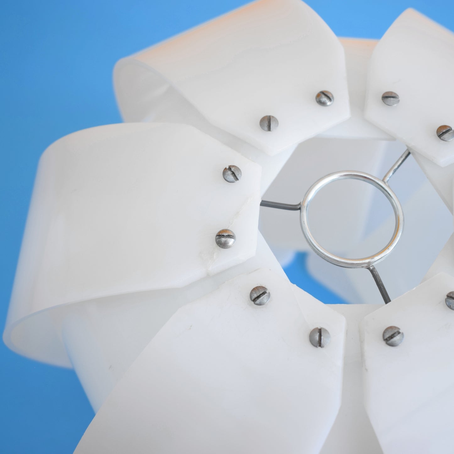 Vintage 1960s Perspex Lotus Light Shades - White (3 Available)