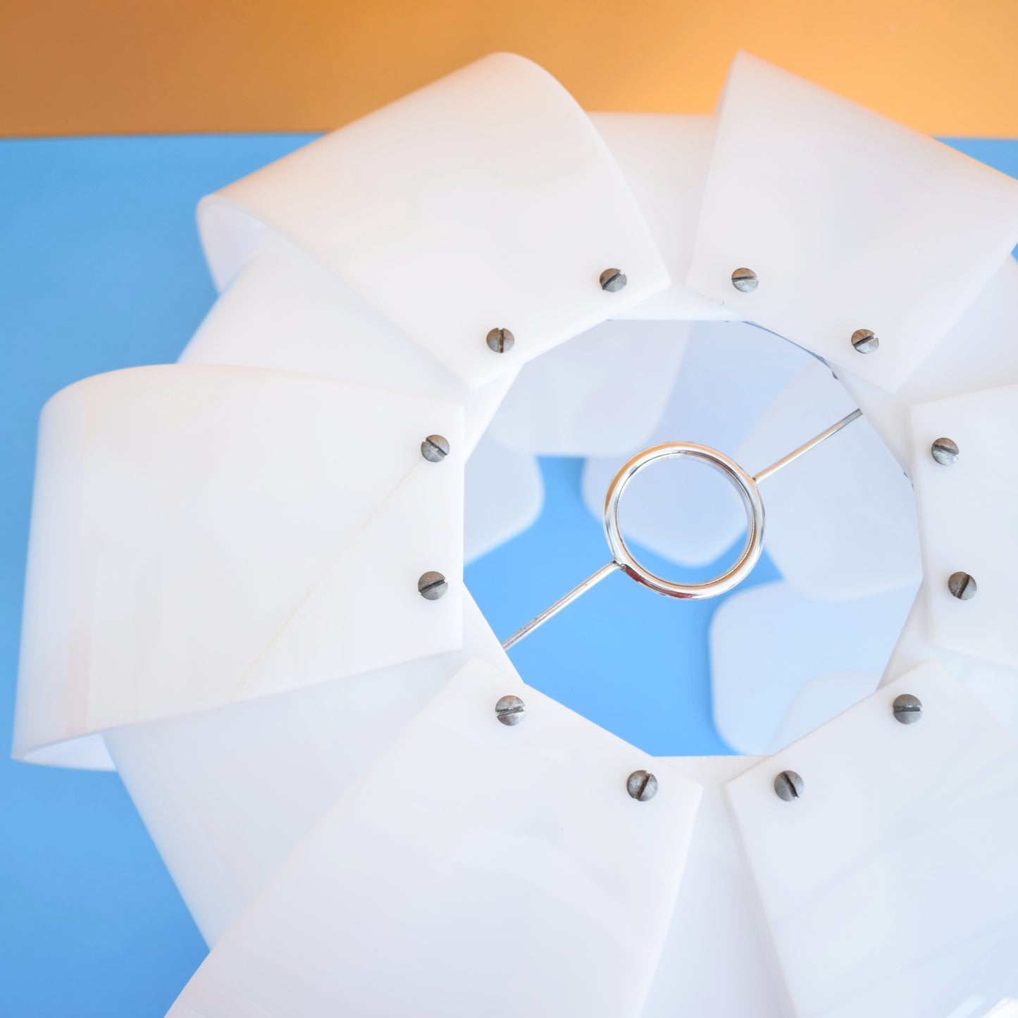 Vintage 1960s Perspex Lotus Light Shades - White (3 Available)