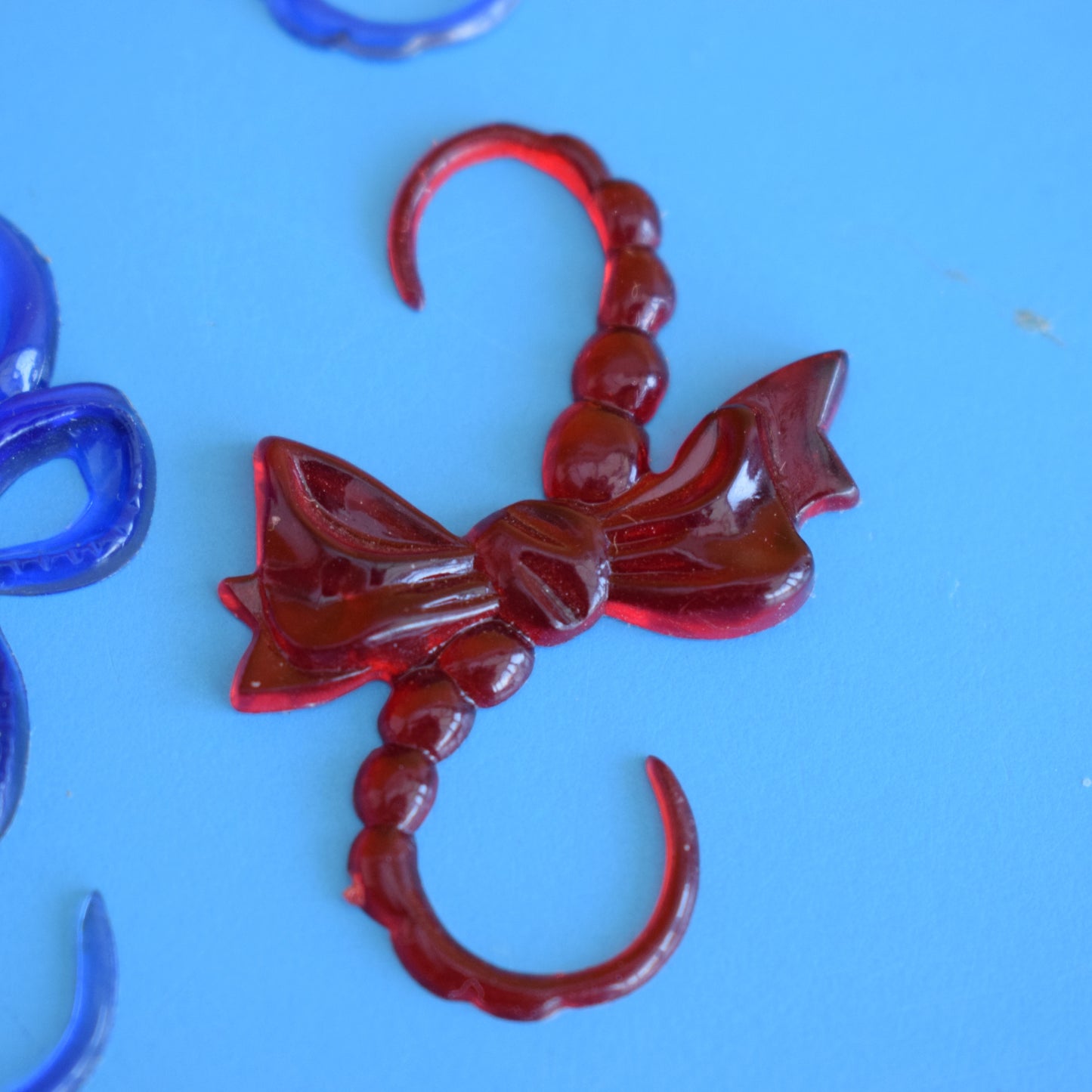 Vintage 1970s Christmas Tree Hangers - Plastic Mixed Designs