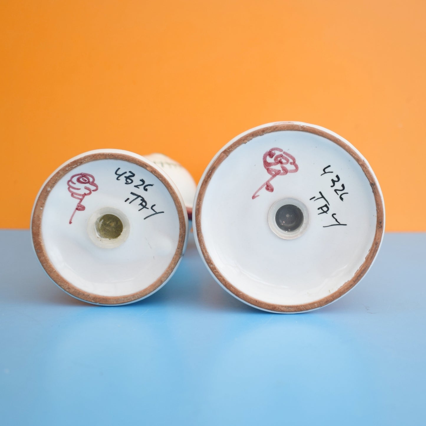 Vintage 1950s Italian Ceramic Rooster / Chicken Salt & Pepper - Montrose Bitossi