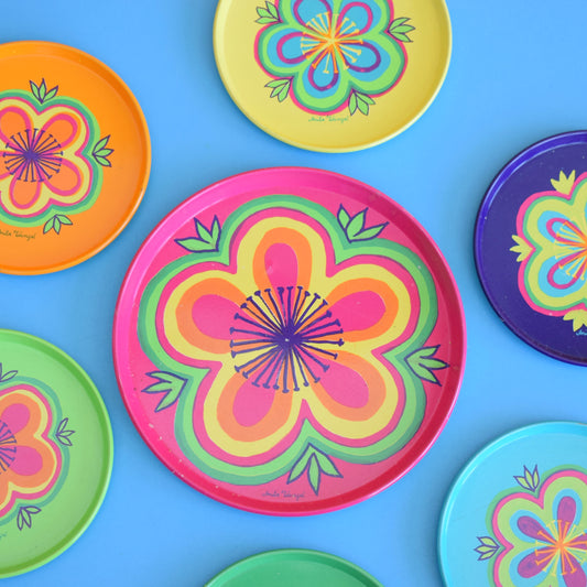 Vintage 1970s Metal Tin Coater Set - Danish by Anita Wangel