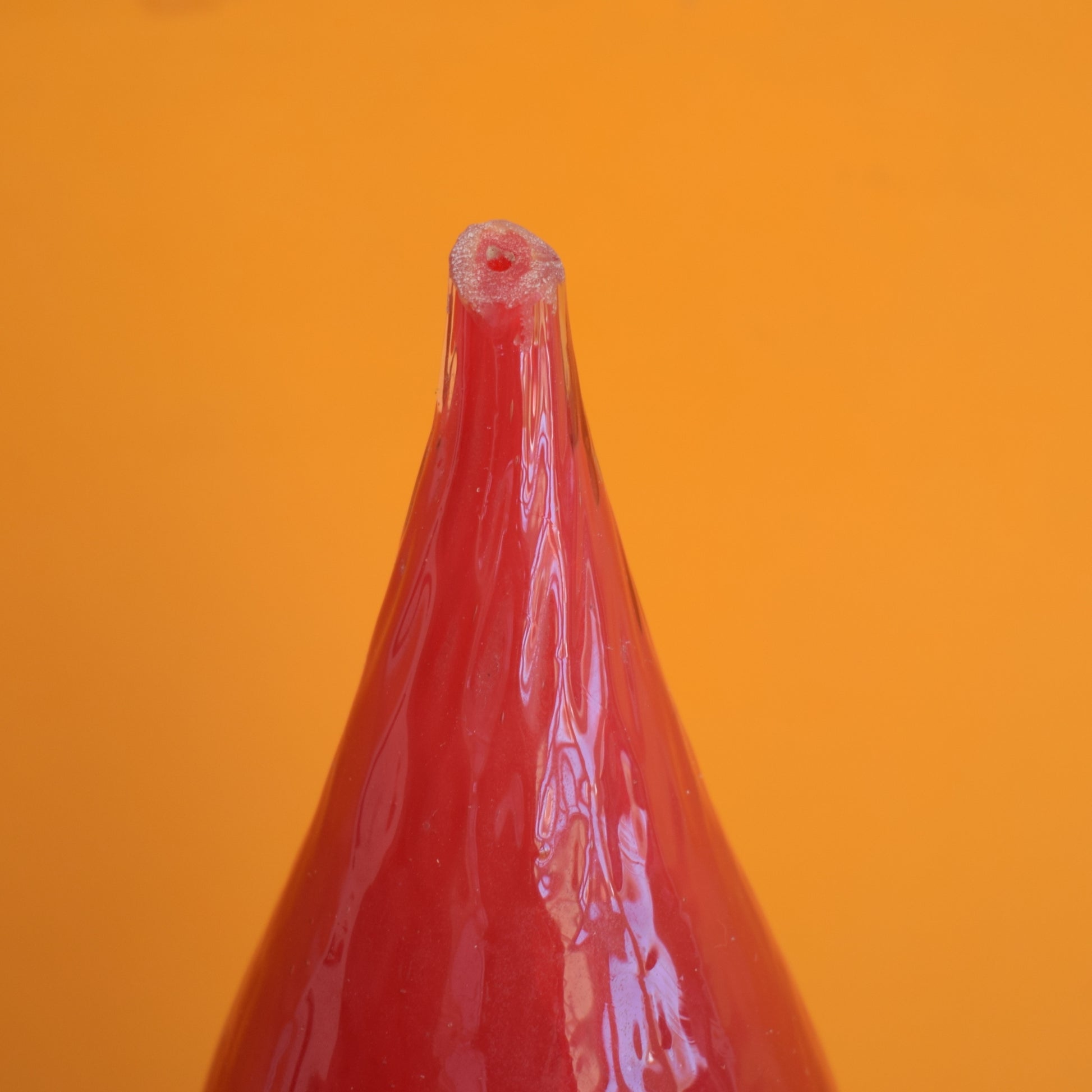 Vintage 1960s Italian Glass Genie Bottle - Red . by Pineapple Retro