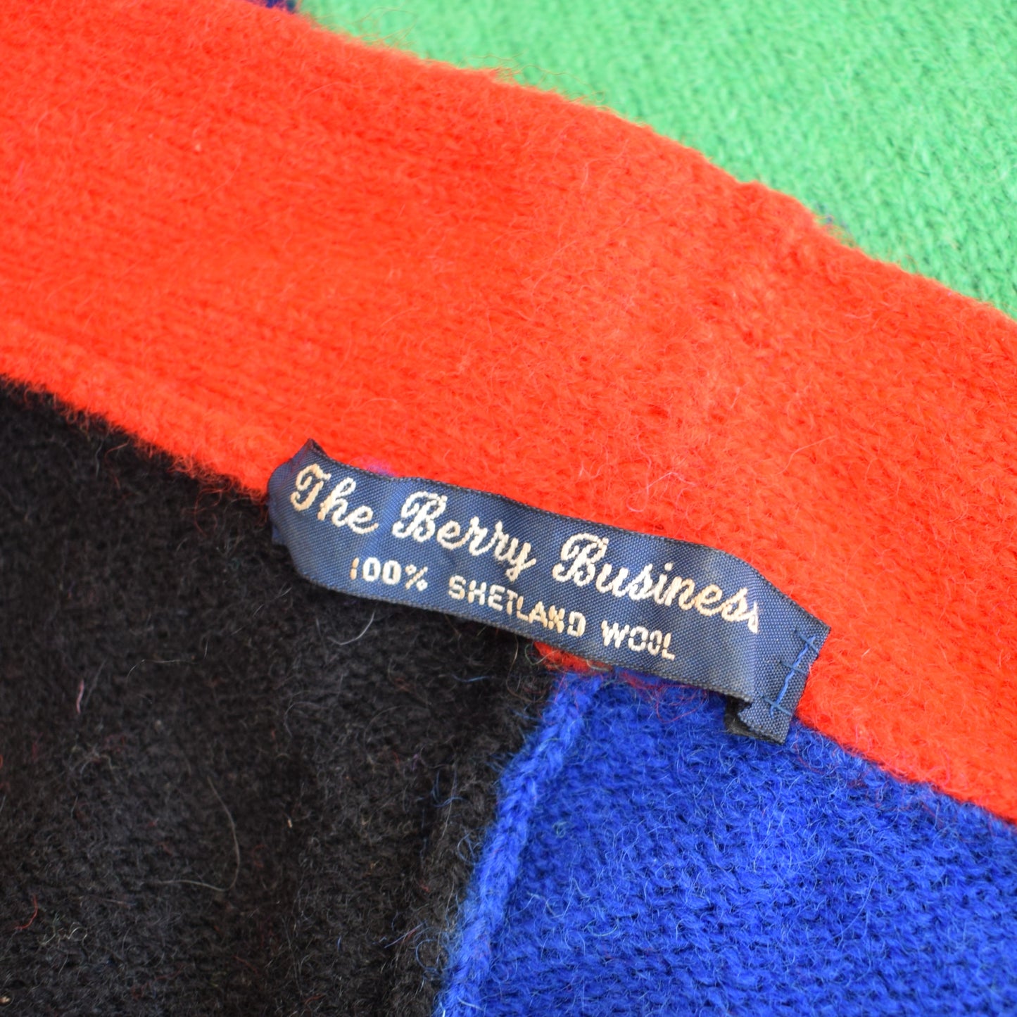 Vintage 1980s Cardigan - 100% Shetland Wool
