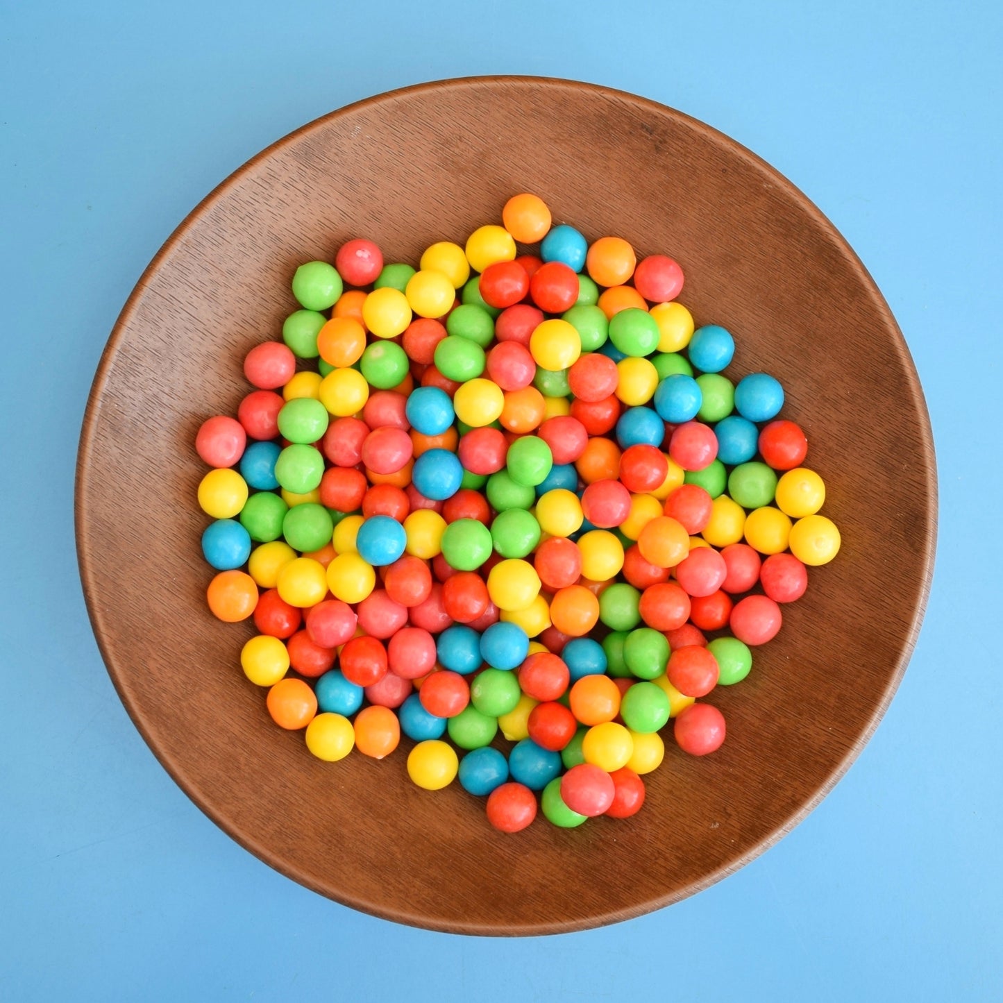 Vintage 1960s Atomic Metal  (Wood Effect) Fruit Bowl .
