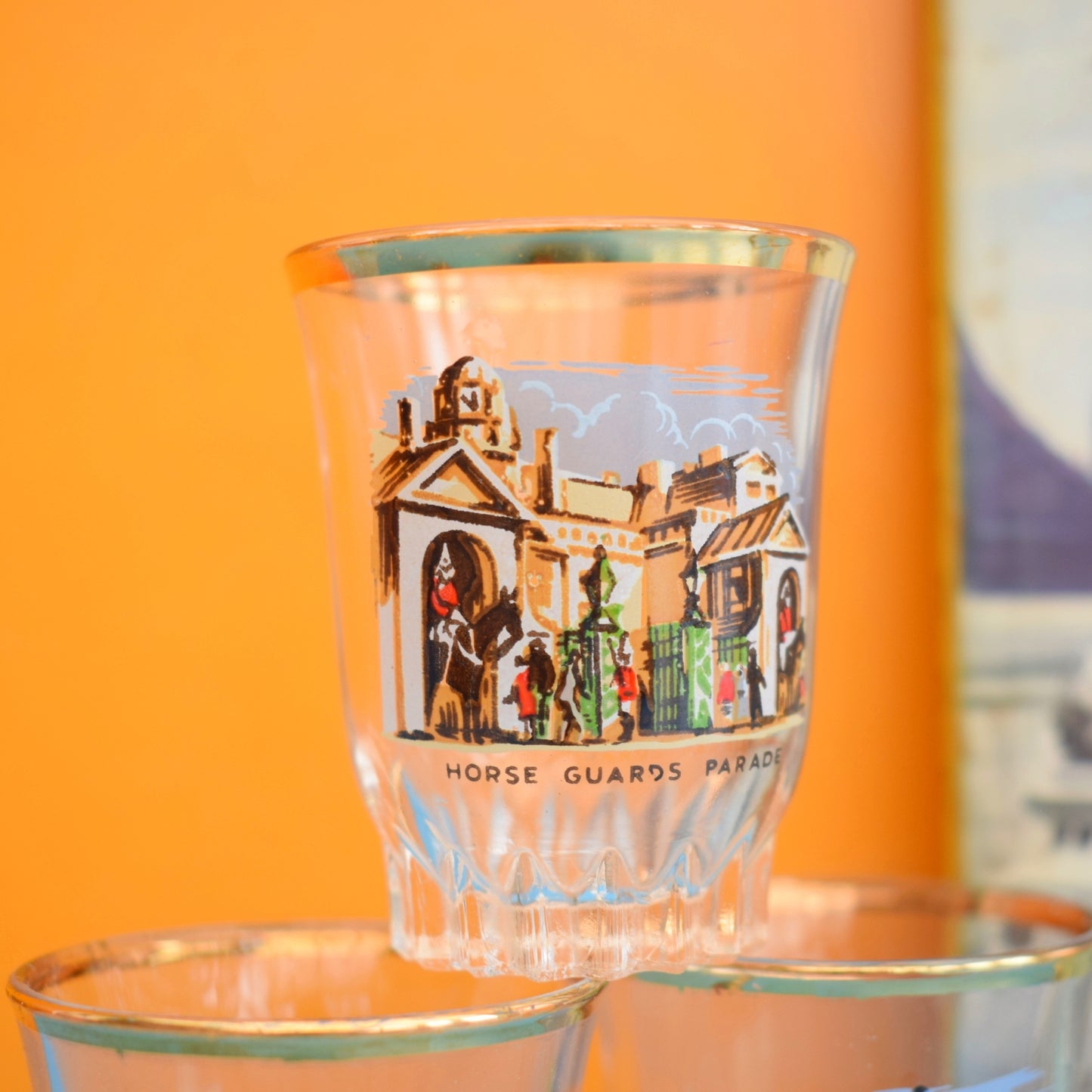 Vintage 1960s Ladybird Book & Shot Glass Set- London