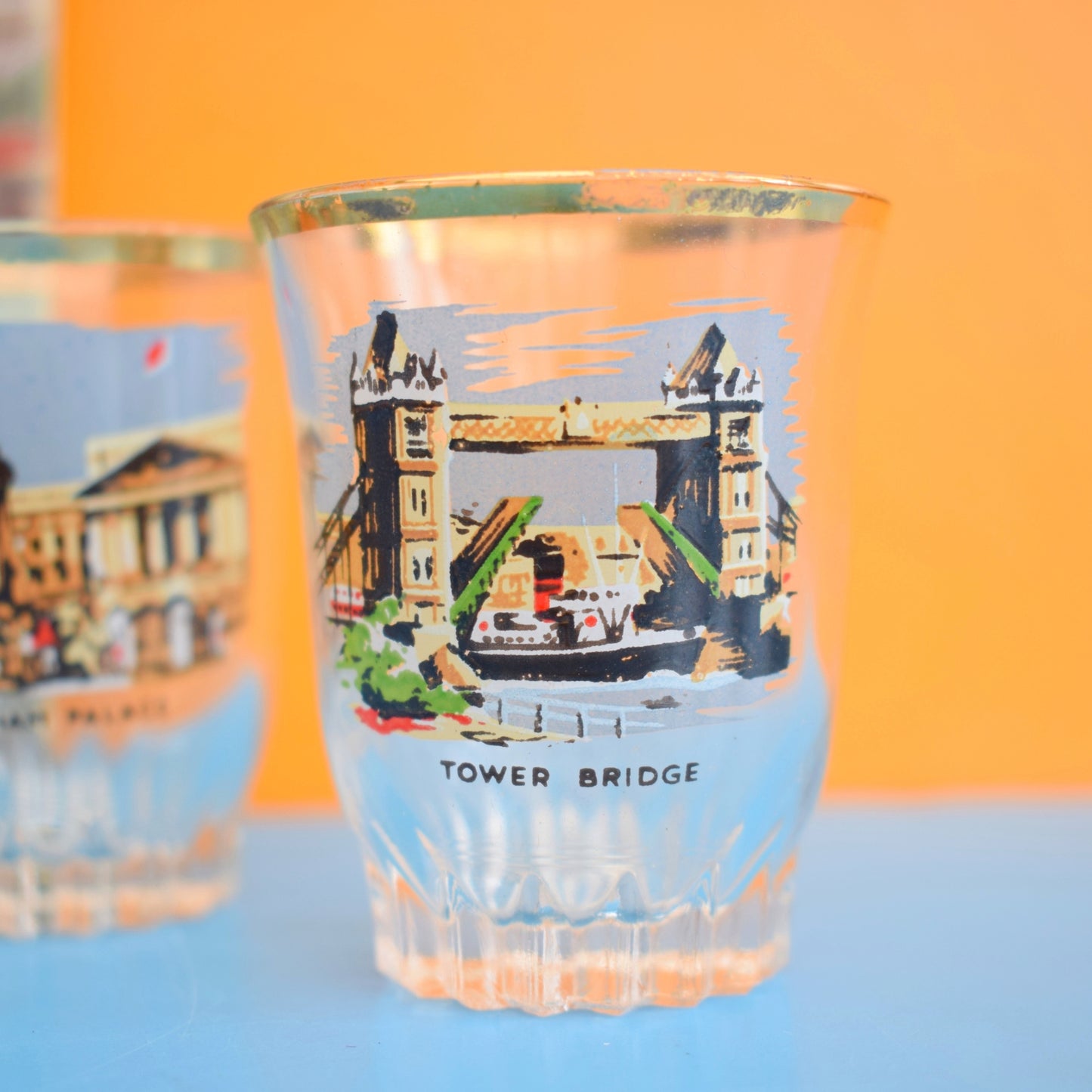 Vintage 1960s Ladybird Book & Shot Glass Set- London