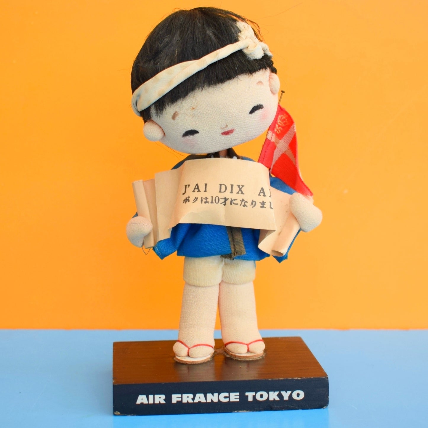 Vintage 1960s Air France Tokyo 10 Year Celebration Figure