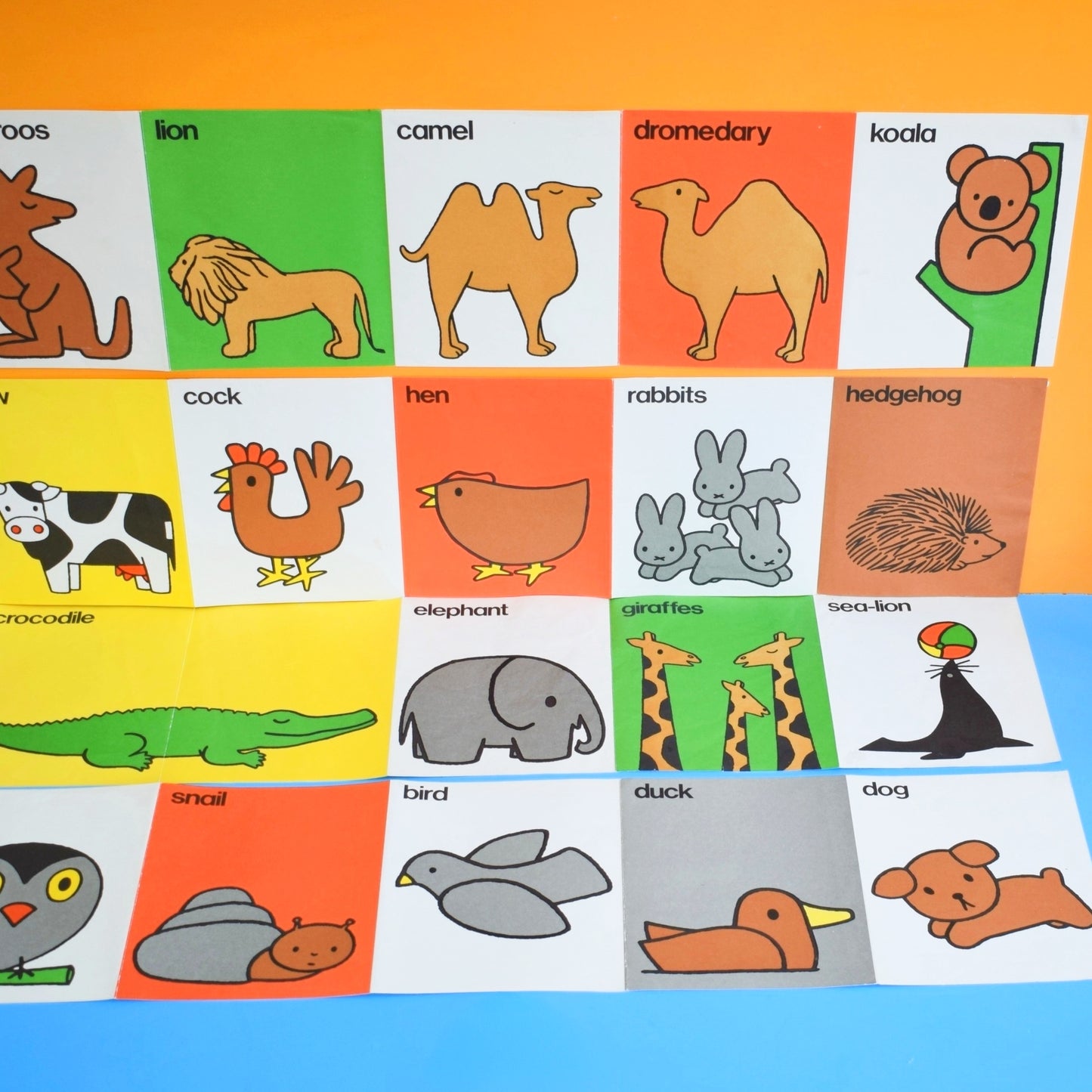 Vintage 1970s Animal Frieze - Dick Bruna - Miffy